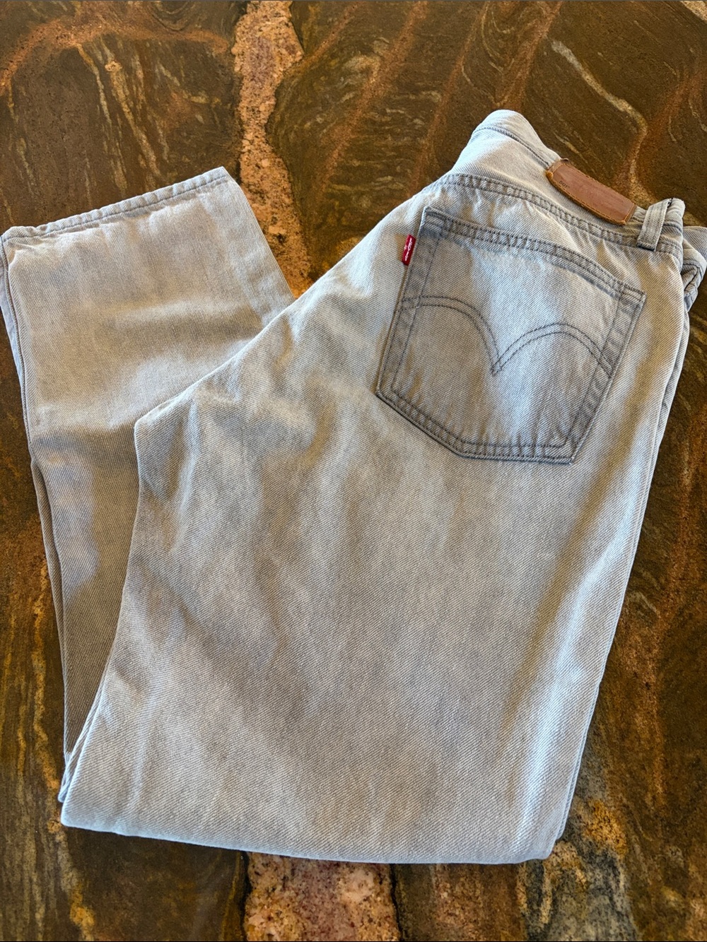 Levi's Light Grey 501 Jeans